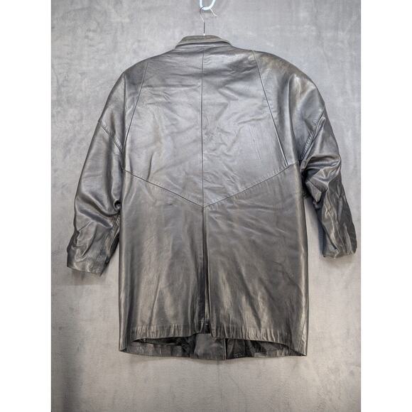 George Kriss by Maryse Roye Leather Jacket Made in Canada Womens Size 10 Vintage - Picture 10 of 12